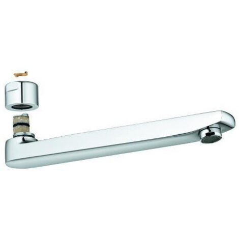GROHE Bec coulé 12263 chrom pour robinetterie Euroeco Spezial, 12263000 (1/2)