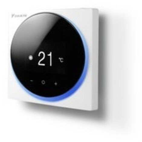 Daikin – Thermostat d'ambiance Madoka noir – Pompe à chaleur air eau – Fonction chauffage, auto, rafraîchissement – Modes Boost, gestion de la consigne