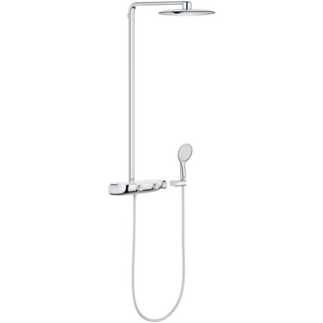 Grohe – Système de douche thermostatique avec robinet SmartControl – Douche de tête Rainshower 360 Mono – Flexible 1750 mm – 26361000 (1/5)