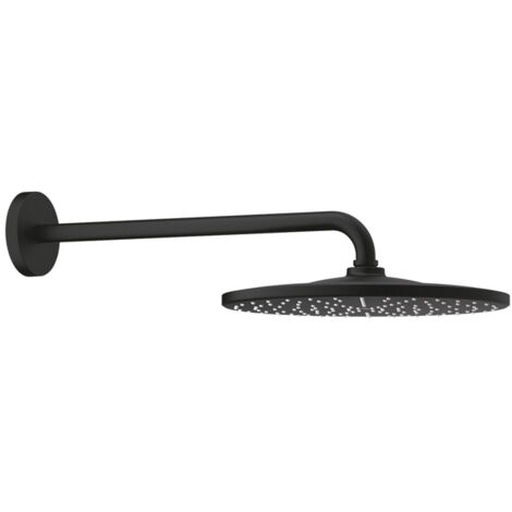 GROHE Kopfbrauseset Rainshower Mono 310 22121 1 Strahl Brausearm phantom black, 22121KF0