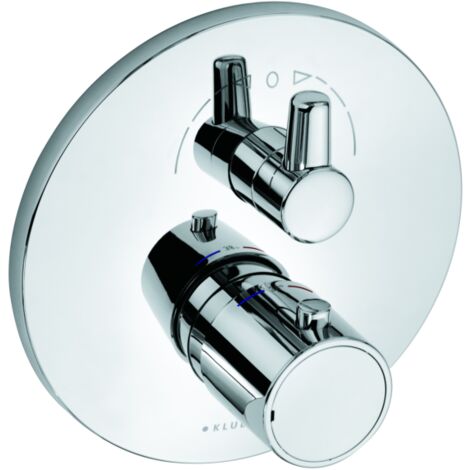 KLUDI ZENTA SL Mitigeur thermostatique à encastrer corps encastré avec unité de fonction, chromé, 388300545 (1/4)