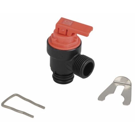 Soupape de sécurité pour chauffage central – Pression max 3 bars – Filetage sortie 1/2'' – Compatible chaudières Vaillant - 0020275015 (1/3)