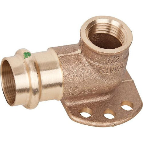 Viega Profipress Sanpress-plaque murale, d 18mm, Rp 3/4 bronze rouge ou bronze au silicium modèle 2225.5, 335236 (1/2)