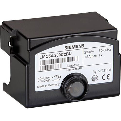 Geminox – Coffret de sécurité LMO54 – Noir – Pour chaudière résidentielle – Arrêt d'alimentation électrique en cas d'urgence – Dimensions 85x60x50mm