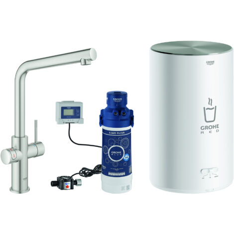 GROHE Robinetterie et chauffe-eau GROHE Red Duo 303271 M-Size bec L supersteel, 30327DC1 (1/4)