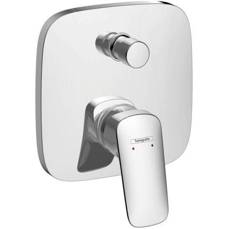 hansgrohe Logis Mitigeur de baignoire monocommande encastré avec combinaison de sécurité intégrée selon EN1717 pour iBox universal Chromé, 71407000 (1/3)