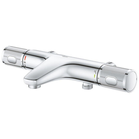Mitigeur de baignoire thermostatique GROHE Grohtherm – Montage mural – Technologie CoolTouch – Limiteur de température 38°C – Raccord 1/2" (1/5)