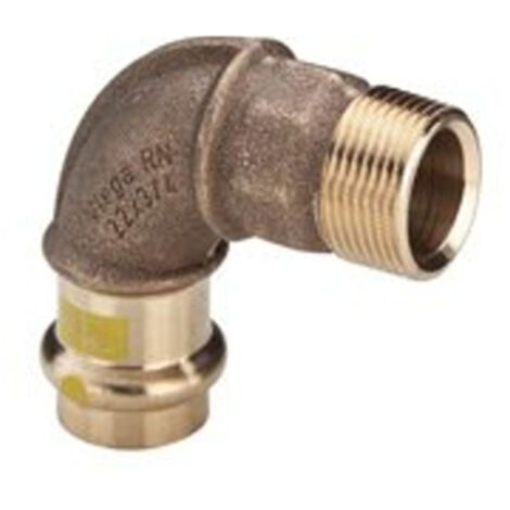 Viega Profipress feuille G 345785 28 mm x R 2000 , 90°, bronze, SC-Contur, polygone (1/4)