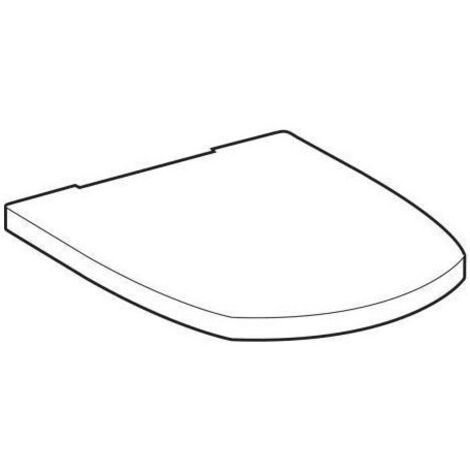 Geberit GE Abattant WC Vitelle, blanc Charnières chromées avec amortisseur de fermeture, 573625000 (1/2)
