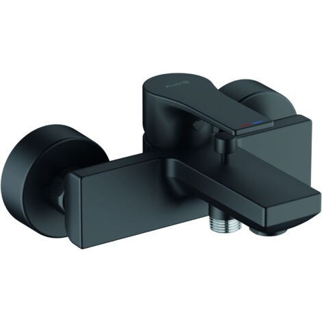 KLUDI ZENTA SL Mitigeur bain-douche monotrou, chromé noir mat, 486703965 (1/3)