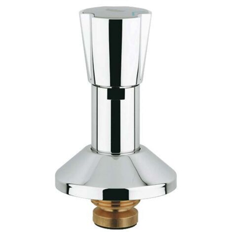 GROHE Tête Costa 11515 pour robinets encastrés avec poignée triangulaire bleu/rouge 1\" chrome, 11515000 (1/2)