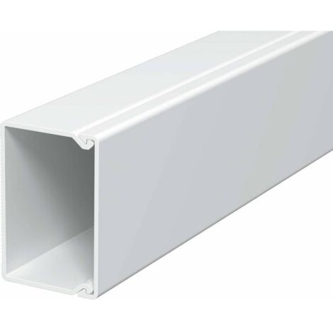 OBO Bettermann Goulotte murale et de plafond sans halogène 30x45x2000 polycarbonate/acrylonitrile-butadiène-styrène blanc pur RA..., 6175405 (1/2)