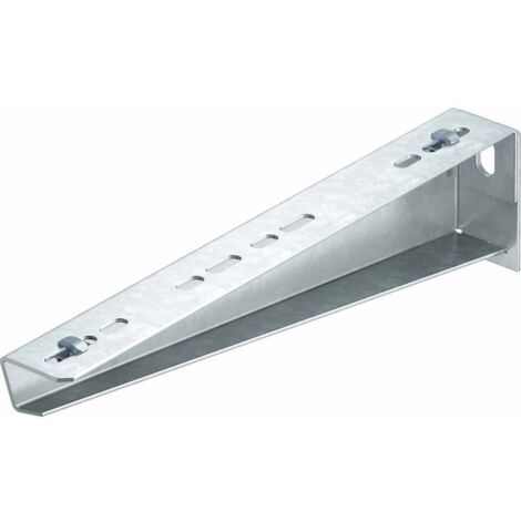 OBO Bettermann Console murale et de support avec fixation rapide L210mm acier galvanisé sendzimir, 6424552 (1/2)