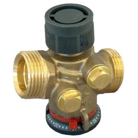 OVENTROP Druckunabhängiges Regelventil Cocon QTZ mit Außengewinde PN 16 DN 10, G 1/2, 30-210 l/h, ohne Messventile, EZB Messing, 1145563