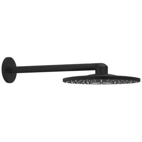 GROHE Kopfbrauseset Rainsh. SmartActive 310 22123 2 Strahl Br.-arm phantom black, 22123KF0