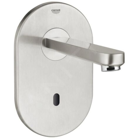 GROHE Robinet électronique IR Eurosmart CE 36335 FMS mural saillie 170mm 230V acier inox, 36335SD0 (1/2)