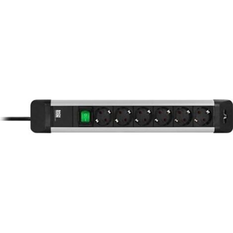 BACHMANN CONNECTUS 6xCEE7/3 1xinterrupteur 2,0m CEE7/7, 330.101 (1/2)