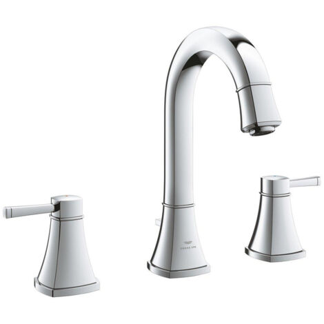 GROHE Mitigeur 3 trous WT Grandera 20619 bec haut chromé, 20619000 (1/2)