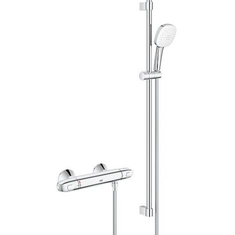 GROHE Mitigeur Thermostatique Douche Grohtherm 1000 348245 avec Ensemble de Douche 900mm chromé, 34824005 (1/4)