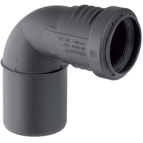 Geberit transition PP silencieux 390225141 DN 40/50, 87,5 degrés, réduit, optimisé pour le bruit (1/3)