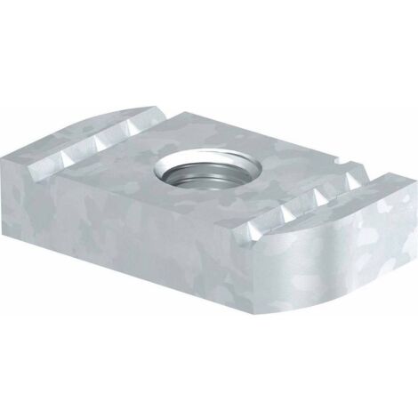 OBO Bettermann Écrou coulissant pour profilé MS4121/4141 M8 Acier Lamelles de zinc, 1147210 (1/2)