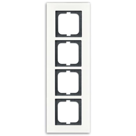 Busch-Jaeger Cadre de recouvrement 4 fois verre blanc - carat® (1724-811), 2CKA001754A4445 (1/4)