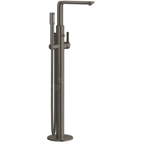 GROHE Mitigeur de baignoire Lineare 237921 Montage au sol FMS hard graphite gebürstet, 23792AL1 (1/5)