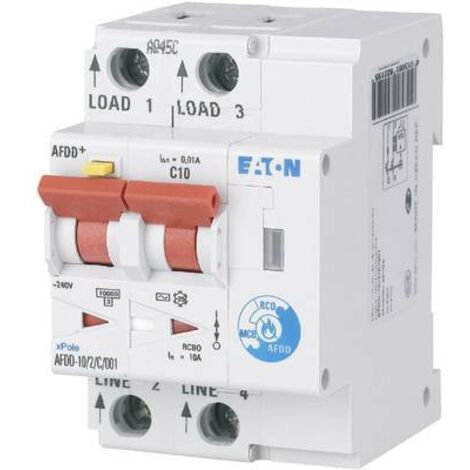 EATON Disjoncteur de protection contre les arcs électriques 2p B10A Type A, 187168 (1/2)