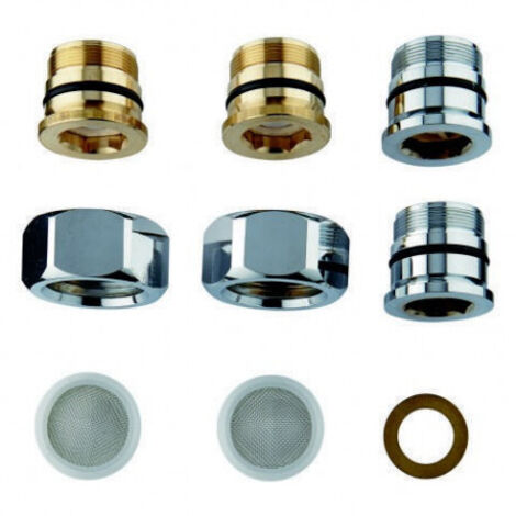 GROHE Raccord à visser 47473 avec clapet anti-retour chrome, 47473000 (1/2)