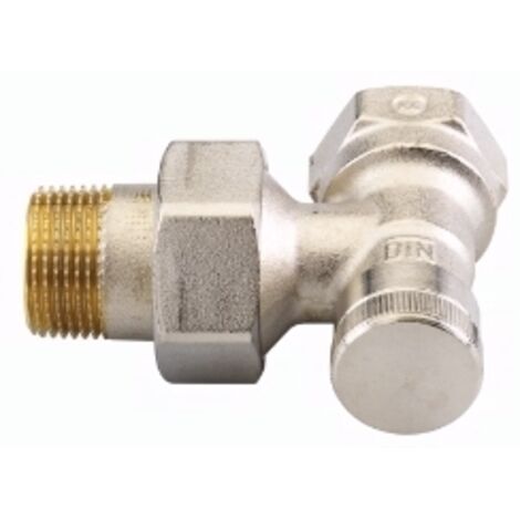 Rücklaufverschraubung 1/2'' in Eckform für Kompakt Heizkörper (1/2)