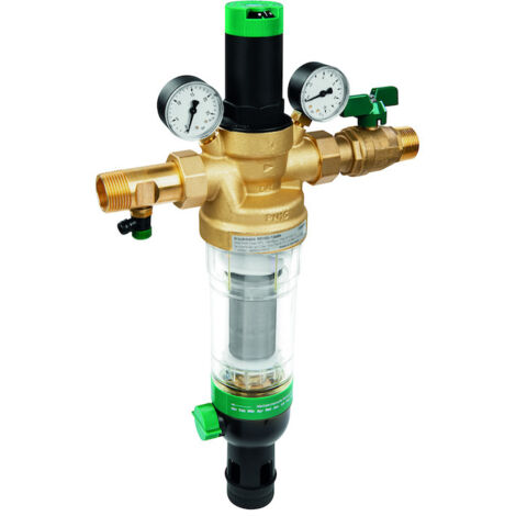 Resideo Station d'eau domestique TOP HS10S rétrolavable et rinçable ms AA 1 1/4, HS10S-11/4AA (1/2)