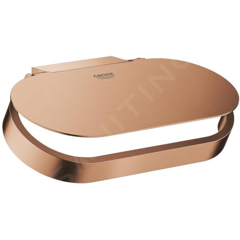 GROHE Porte-papier WC Selection 41069 avec couvercle warm sunset brossé, 41069DL0 (1/4)