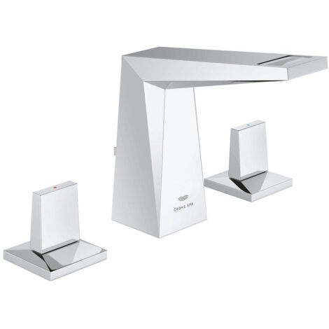 Grohe Allure Brilliant Mélangeur Lavabo 3 trous Taille M Chrome, 20626000 (1/2)