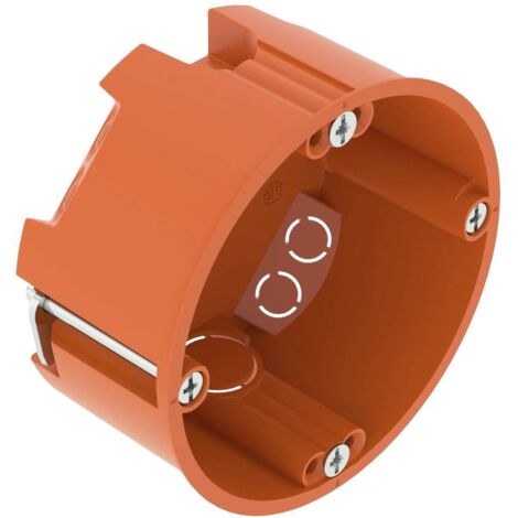 OBO Bettermann Boîte d'appareillage HW modèle plat Ø68mm, H35mm polypropylène orange, 2003800 (1/3)