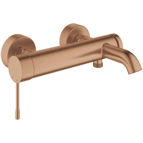 GROHE Mitigeur bain/douche Essence 252501 montage mural warm sunset brossé, 25250DL1 (1/2)