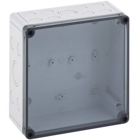 Spelsberg Boîtier vide, transparent, type de protection IP66, résistance aux chocs IK07, classe de protection II, Ui 690V AC, tension d'isolation nominale 1000V DC, sans halogène, 10650501 (1/4)