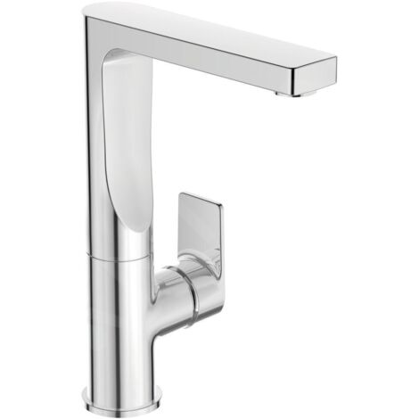 Ideal Standard Mitigeur lav. Edge, 5 l/min, s.vidage, avec bec haut pivotant, Saillie 140mm,Chrome, A7111AA (1/5)