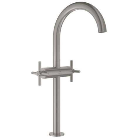 GROHE Mitigeur de lavabo monotrou Atrio 21149 XL-Size croisillon supersteel, 21149DC0 (1/2)