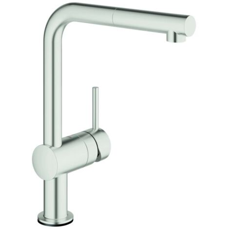 GROHE Mitigeur électronique évier Minta Touch 313601 bec en L supersteel, 31360DC1 (1/3)