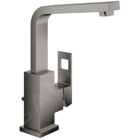 GROHE Mitigeur lavabo Eurocube 23135 EcoJoy bec haut hard graphite brossé, 23135AL0 (1/5)