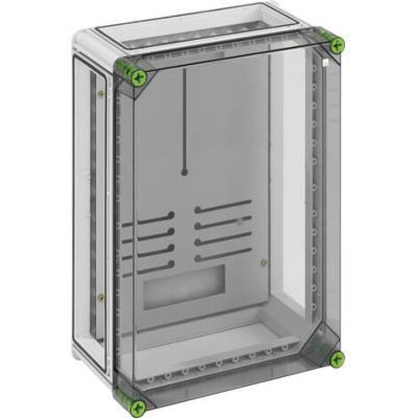 Spelsberg Boîtier de compteur, Indice de protection IP65, Résistance aux chocs IK08, Classe de protection II, Tension d'isolement assignée 400V AC, sans halogène, 02000301 (1/2)