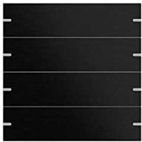 Gira Wippenset 4f Tastsens.4.95 Alum.Schwarz(elox.) [5024126], 5024 126