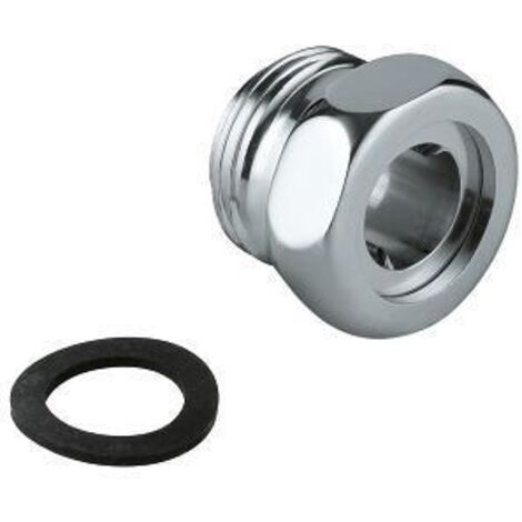 GROHE Raccord d'entrée 37133 pour montage en angle pour WC à pression DN20, 37133000 (1/2)