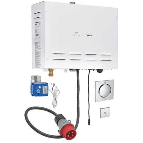 Grohe F-digital Deluxe Générateur de vapeur 9.9 kW avec une sortie vapeur et capteur de température Sans couleur, 26828000 (1/5)