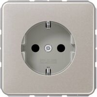 Jung Prise SCHUKO®, 16 A 250 V , aluminium anodisé, Série CD, platine CD 1520 PT