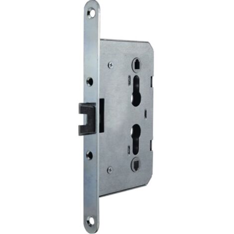 BEVER Cerradura embutida especial para puertas metálicas PZW 20/65/72/8mm DIN Izquierda/Derecha galvanizada redonda - 1009PL (1/3)