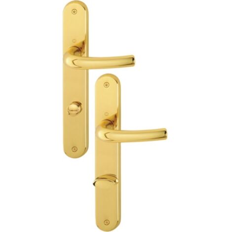 HOPPE guarnición de placa larga Tôkyô M1710RH/265 MS F71 SK/OL 78mm DIN I/D - 2804328 (1/2)
