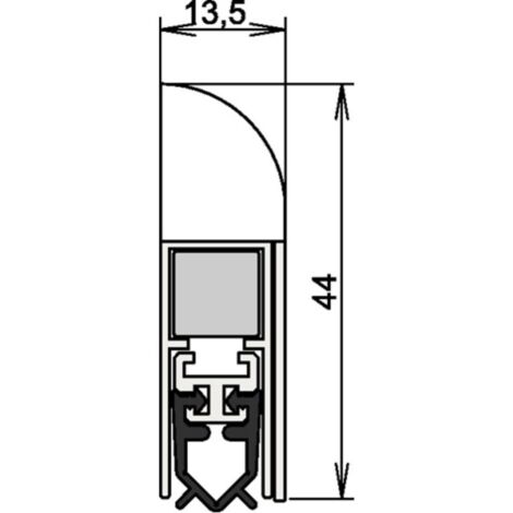 athmer Türdichtung Wind-Ex 1-310 1-s.L.985mm Alu.silberf.HLT - 1-310-0985 (1/2)