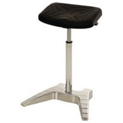LOTZ ayuda de pie asiento de espuma integral de PU Altura 700-880mm aluminio pulido con ruedas de transporte - 1000.01 (1/2)