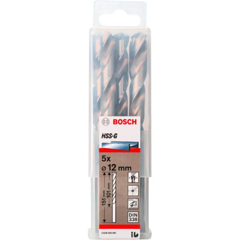 Bosch  PRO  Metal  HSS-G  Broca  espiral  12  x  101  x  151  mm  -  2608595081 (1/5)